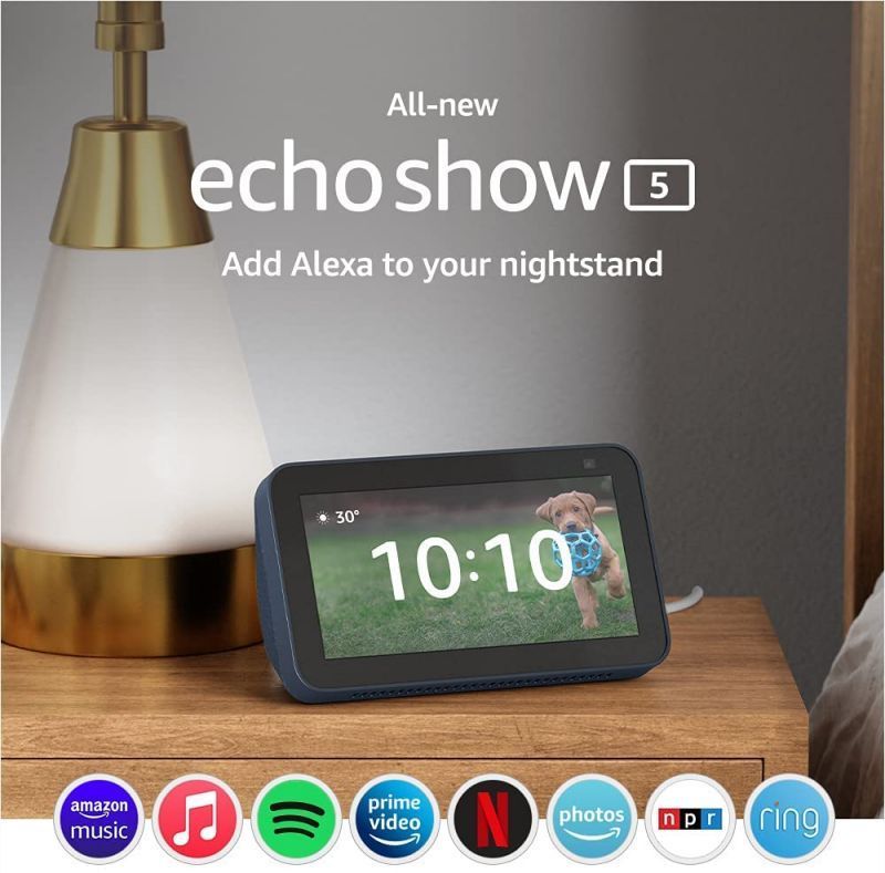 Amazon Echo show 5 nightstand
