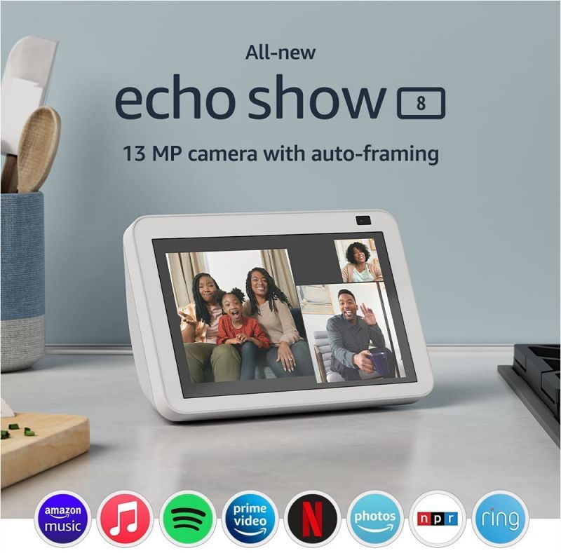 Amazon Echo show8 nightstand