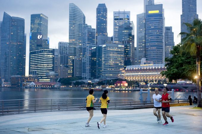 Singapore jogging