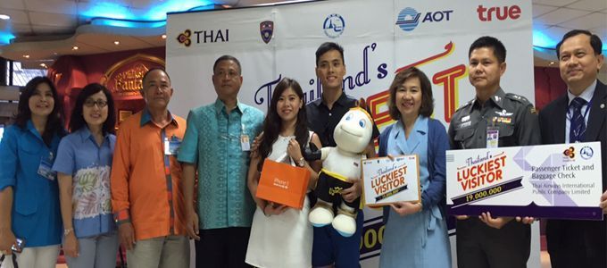 19 millionth visitor of Thailand in 2015