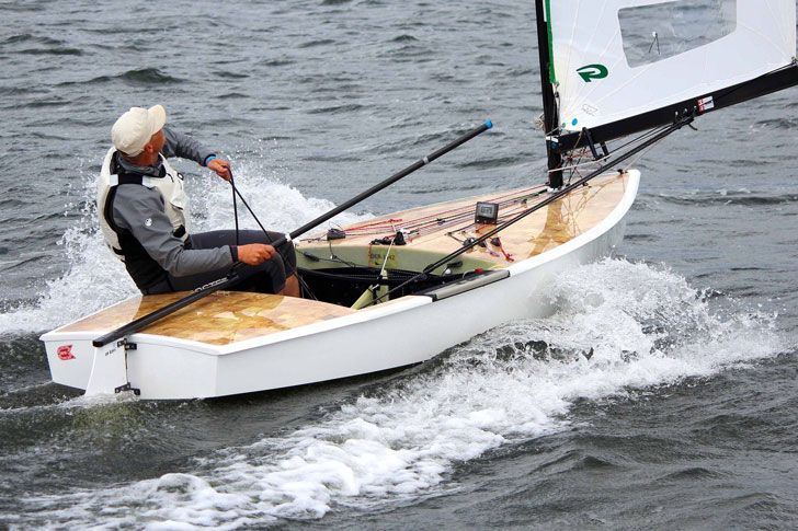 OK Dinghy Class sailing