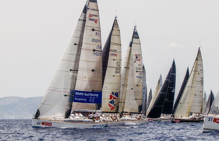 King Felipe Of Spain Presents Trophy To Bmw Sail Racing Academy Team 2 bmw sailing