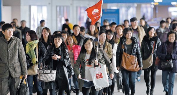 chinese tourists group