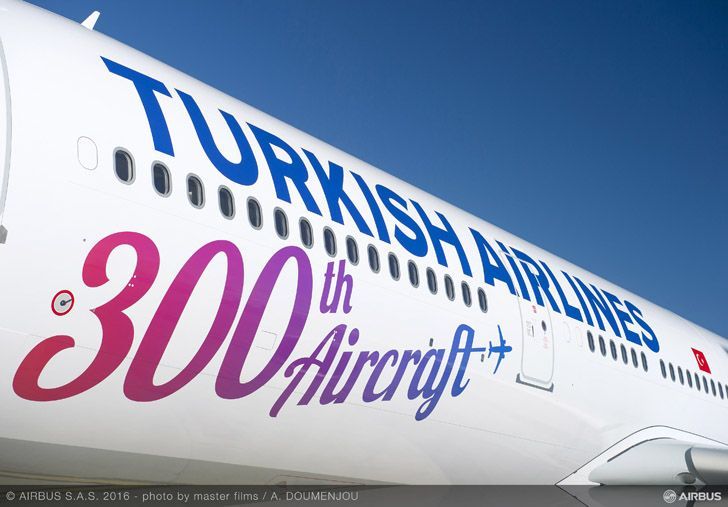 turkish airlines 300th aircraft
