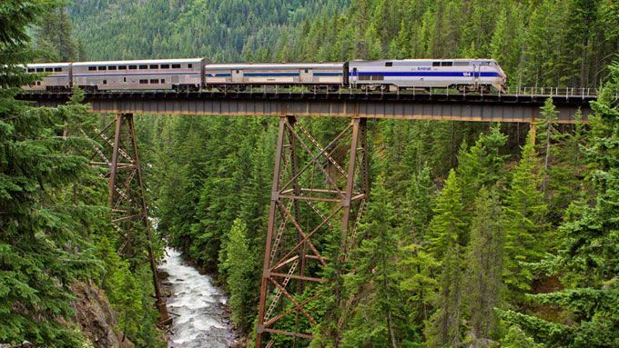 Amtrak train tour