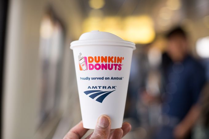 dunkin donuts amtrak coffee