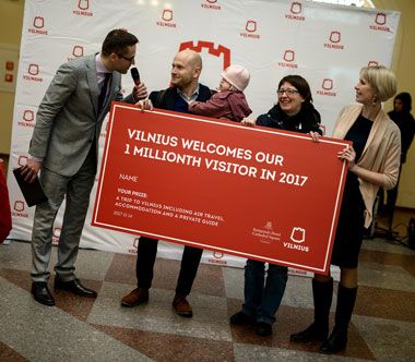 Vilnius1millionth tourist