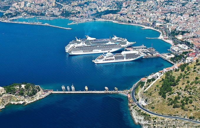 Cruise Tourism Shrinks This Year In Turkey 2 kusadasi cruiseships
