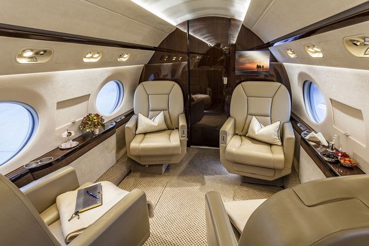business jet interior