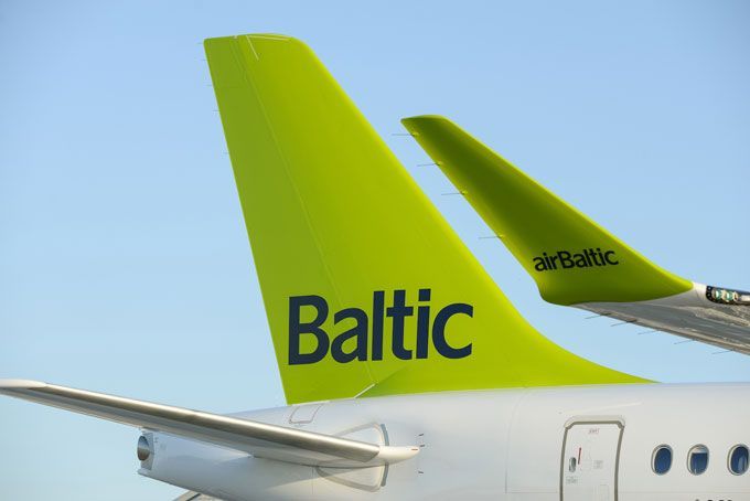 airBaltic tail wing