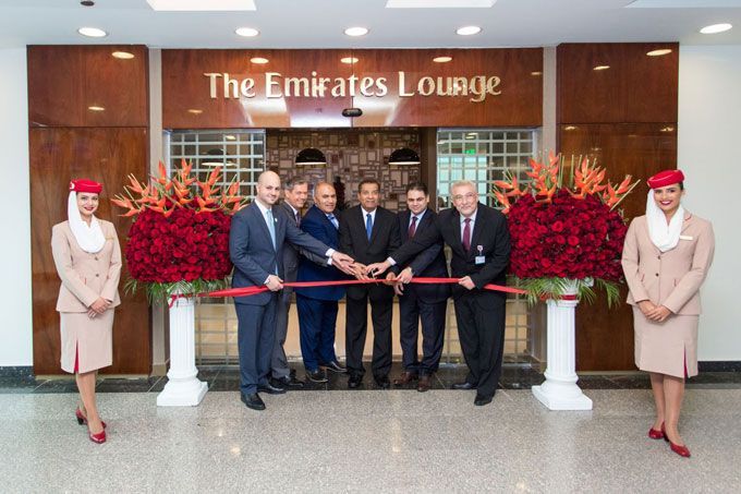 emirates lounge cairo ribboncut