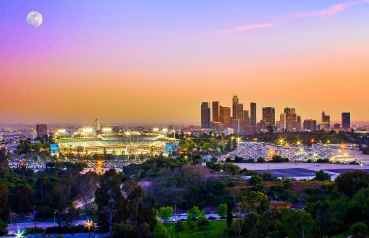 LA DowntownDodgerStadium