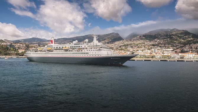 Fred. Olsen Cruise Lines Offers Free Onboard Spending Credit 2 fred olsen cruiseship
