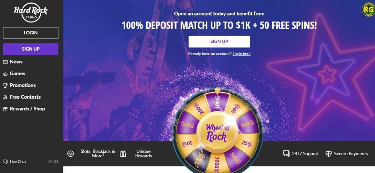 hard rock casino online