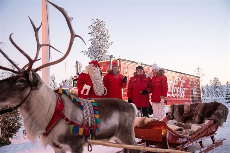 The Coca-Cola Christmas Truck arrives Rovaniemi