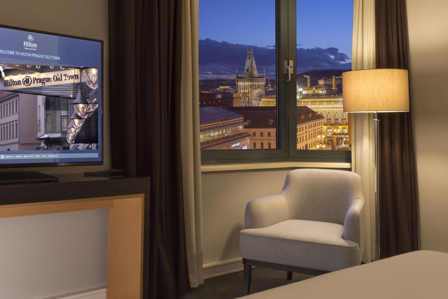 Hilton Prague Old Town Completes Multi-Million Hotel-Wide Renovation 2 Hilton Prague Old Town King Guestroom