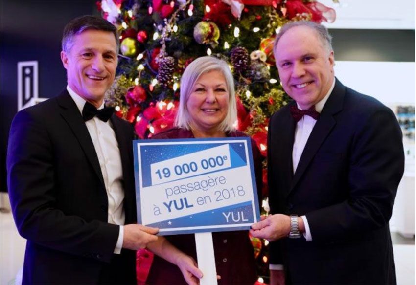 Montreal-Trudeau Airport 19 millionth passenger of 2018