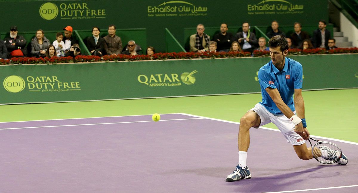 Novak Djokovic at Qatar ExxonMobil Open