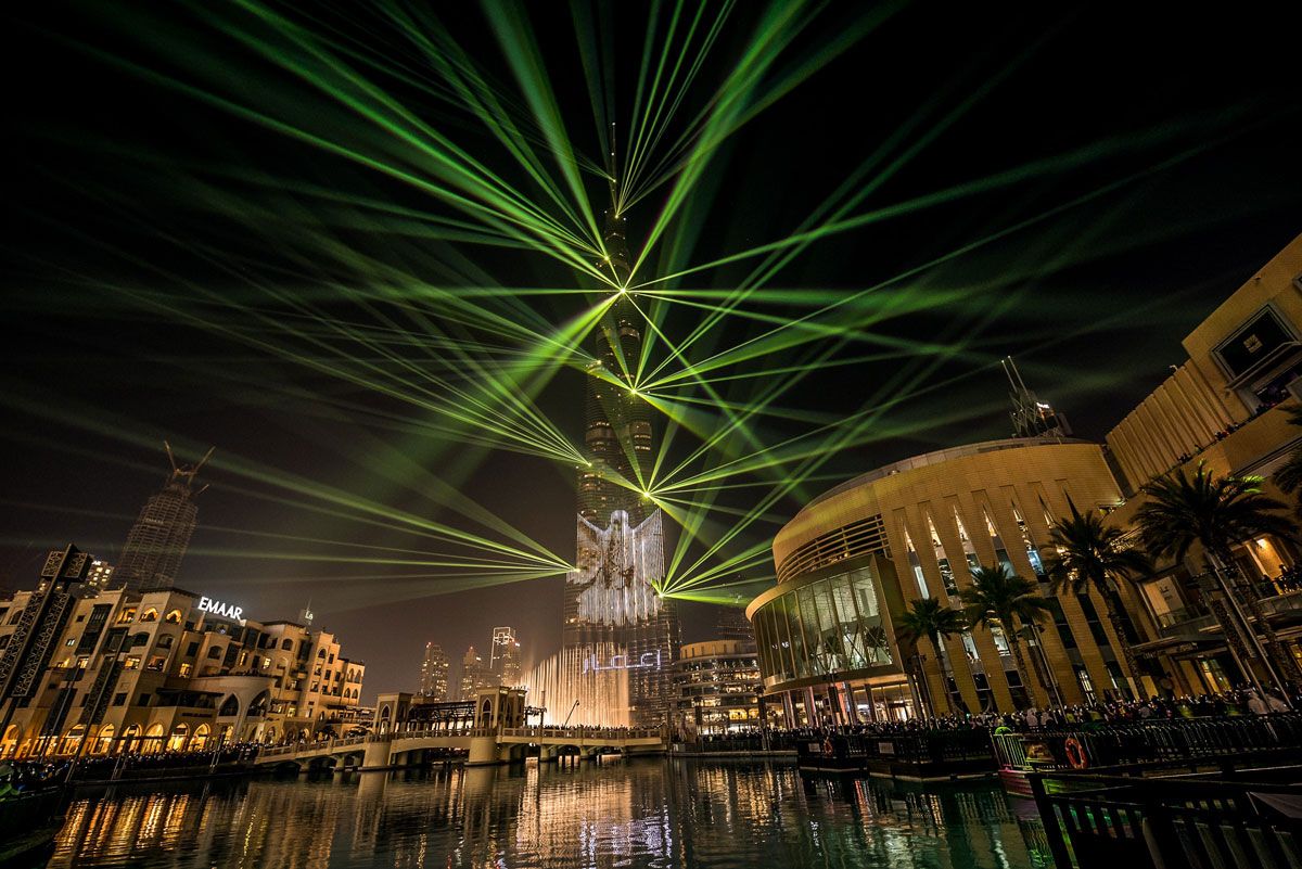 Breathtaking Laser And Light Show By Emaar At Burj Khalifa To Continue Through March 2 Burj Khalifa light and laser show
