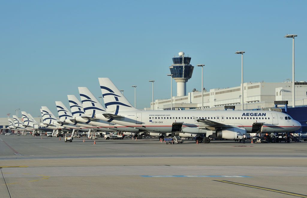 Aegean A320 planes