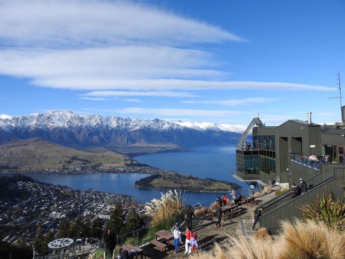 Queenstown mountain lake view