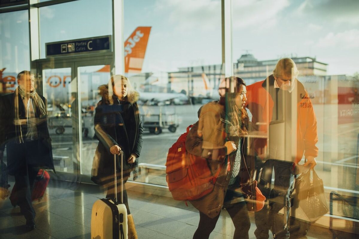 Airport travelers