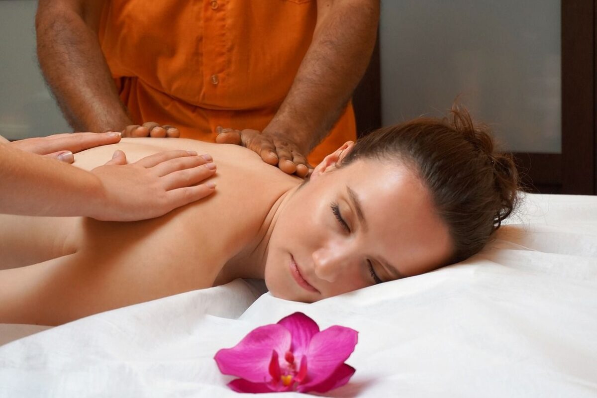 Massage at a spa