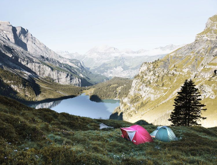 Adventure travel camping
