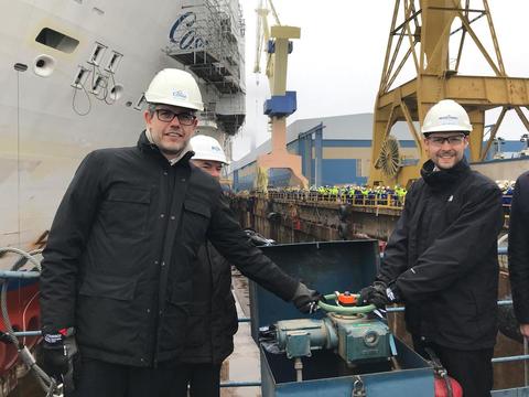 Costa Cruises' Newest Ship Costa Smeralda To Launch In October 2019 2 Costa Smeralda float-out