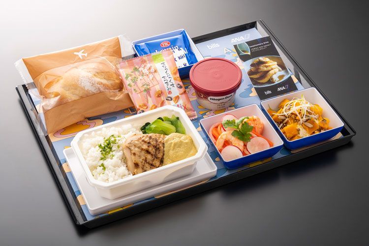 ANA Tokyo to Honolulu economy meal2