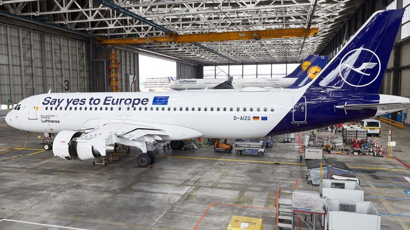 Lufthansa SayYesToEurope livery