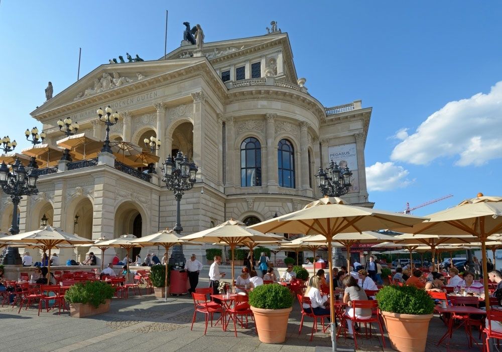 View from Alte Oper, Opera House in Germany