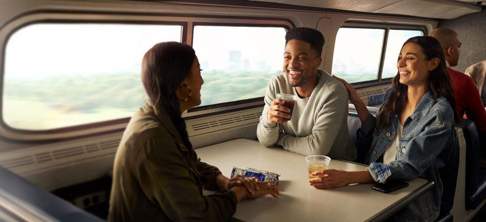 Amtrak ride with friends