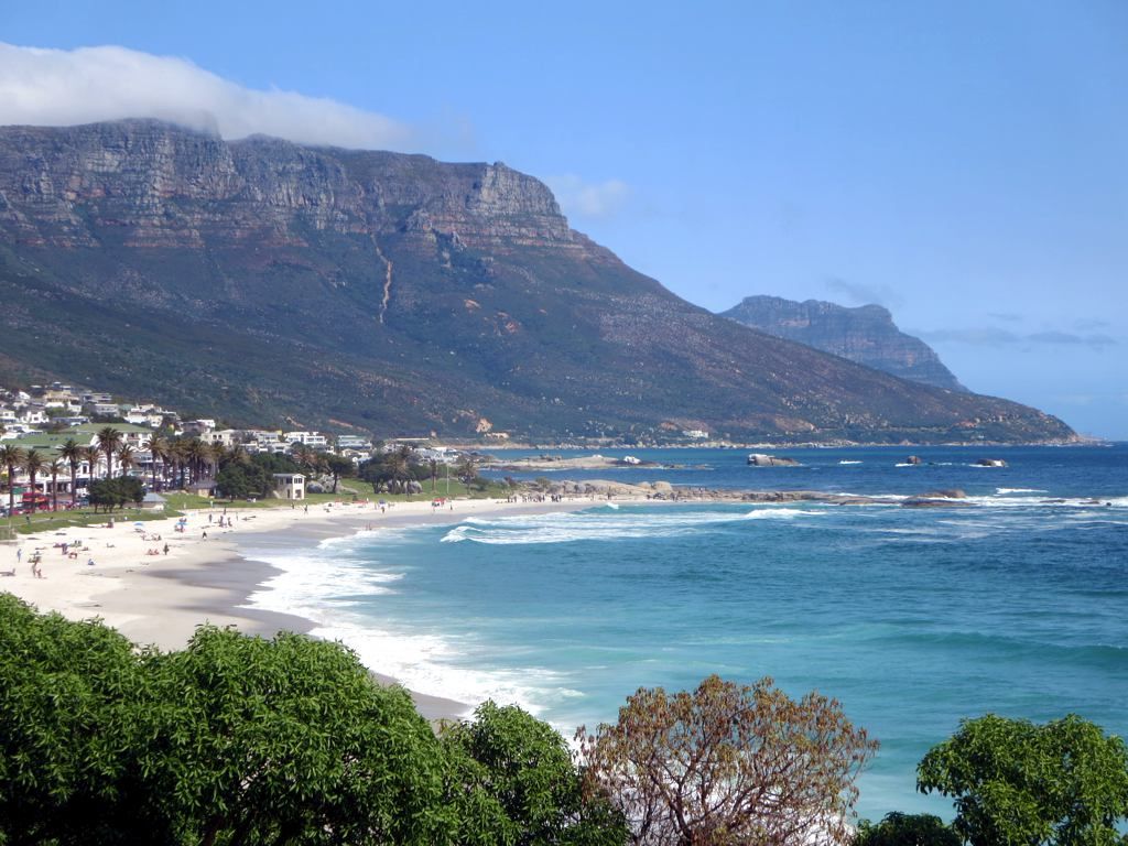 Camps Bay near Cape Town is South Africa's trendiest seaside resort