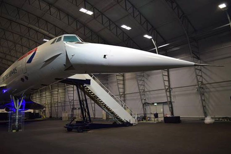 Exxonmobil Donates Hydraulic Fluid For Museum Restoration Of Concorde Aircraft 2 Nose of Concorde plane