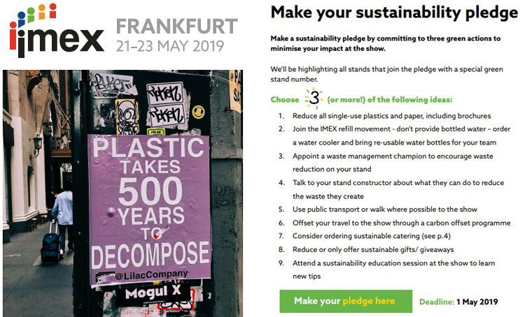 Imex Encourages Exhibitors To Make Sustainable Exhibiting Pledge 2 IMEX Sustainable Exhibiting