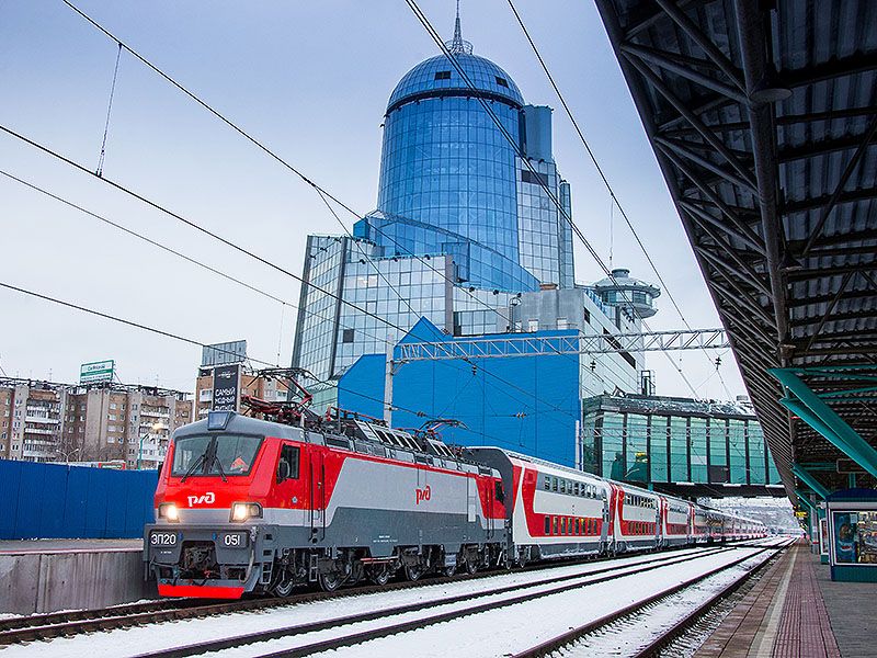 Russian Railways doubledecker train