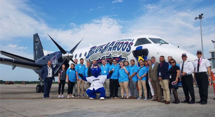 Silver Airways Presents First Minor League Double-A Baseball League Themed-Aircraft 2 Silver Airways unveils Kazoo