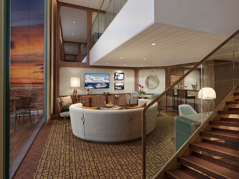 Seabourn expedition ships Wintergarden Suite Living Room