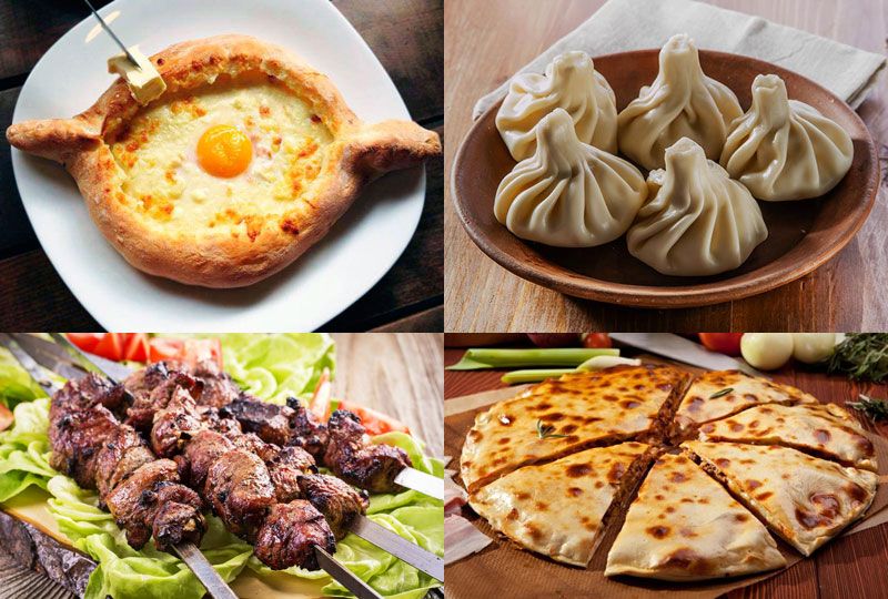 georgian food samples