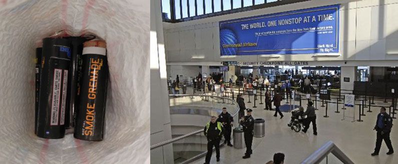 Smoke Grenades Found at Newark Liberty Airport