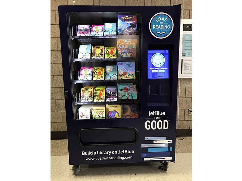 JetBlue Places Free Book Vending Machines in NY