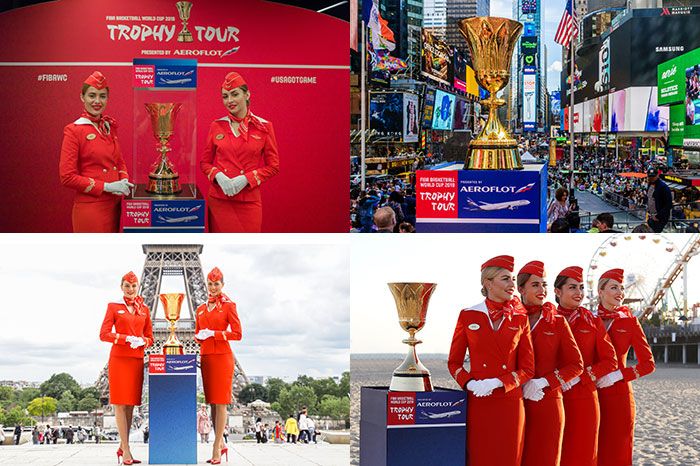 Fiba2019 Trophy world tour aeroflot