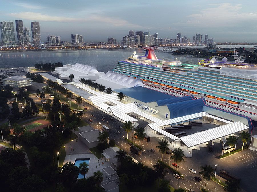 Carnival Cruise Terminal F at PortMiami