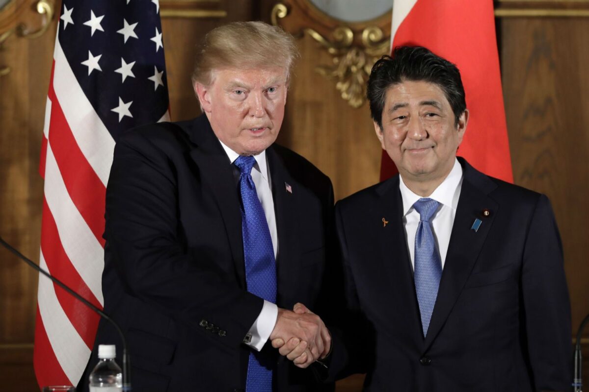 Can Trump Beat Japan'S Pm In Co2 Emissions? 2 Donaldb Trump and Shinzo Abe