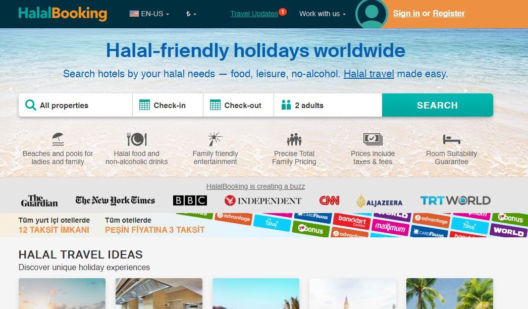 Halal Booking website