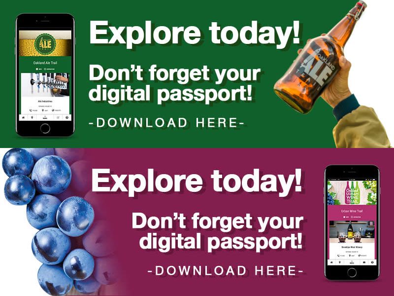 Oakland Ale Trail and Urban Wine Trail digital passports