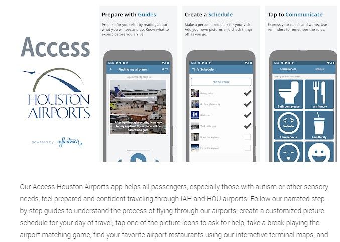 Access Houston Airports app