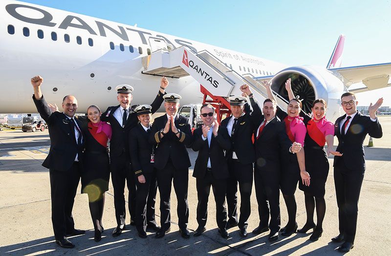 Qantas' first NY-Sydney nonstop flight