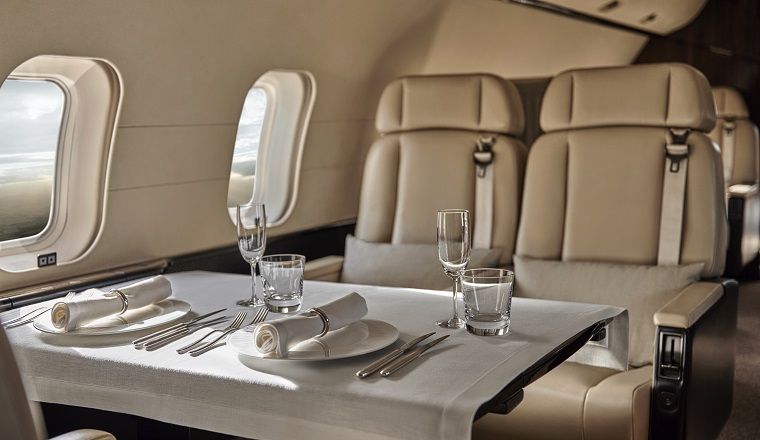 Aman Private Jet interior